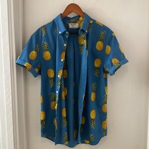 Pineapple Short Sleeve Button Down